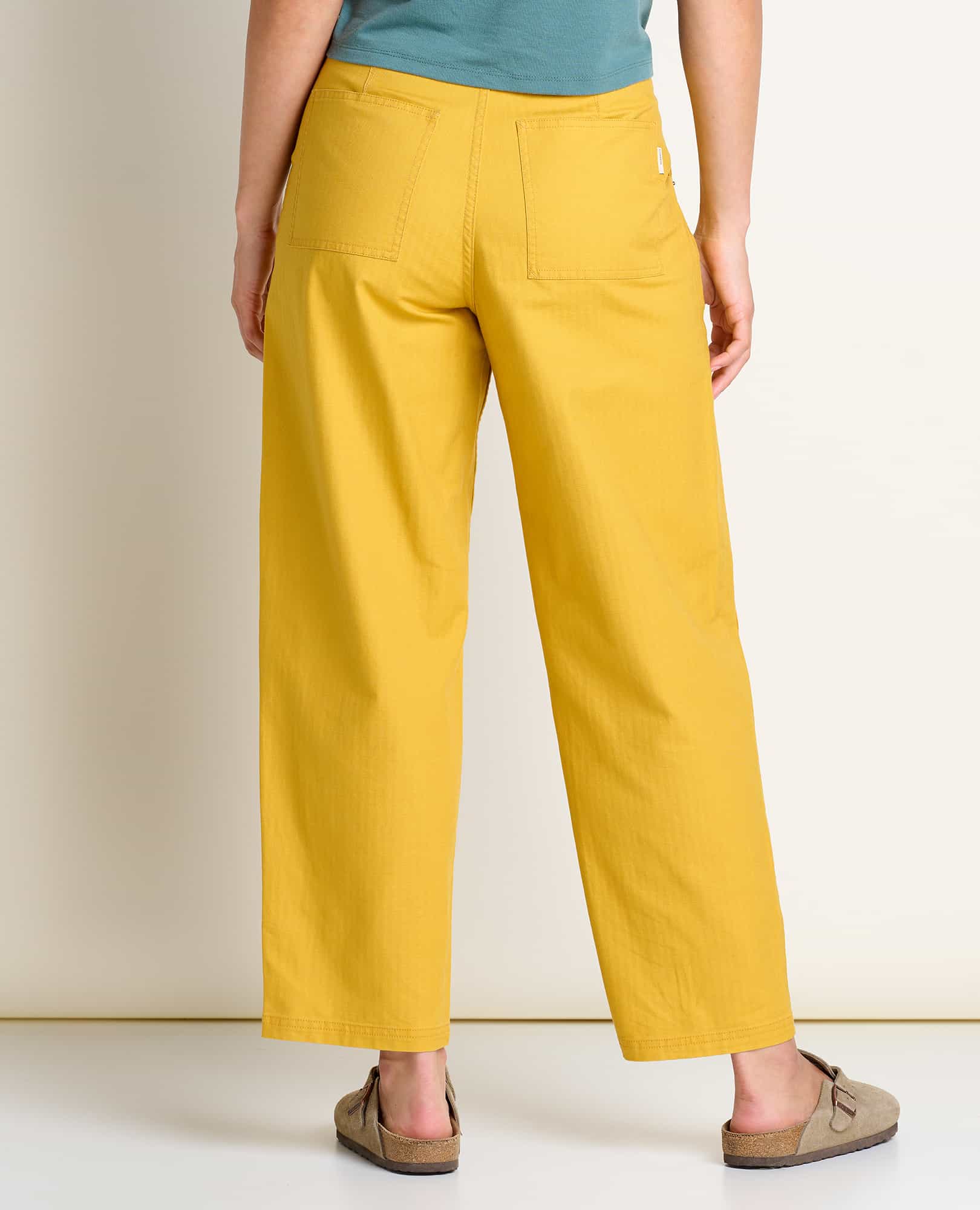 Buy Women Yellow Solid Casual Regular Fit Trousers Online - 760152 | Van  Heusen